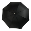Chine en gros aluminium noir droit j poignée noir parapluie 23 pouces pour l&#39;extérieur